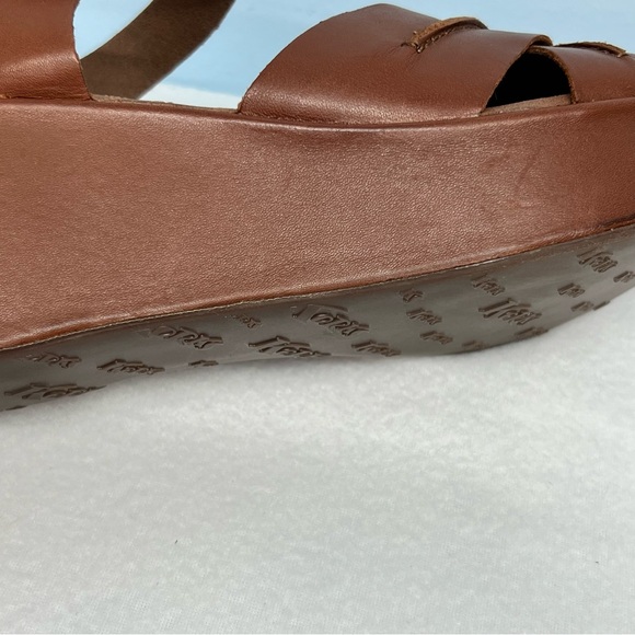 Korks by Kork-Ease Brenda leather sandals saddle color in box - Picture 12 of 14